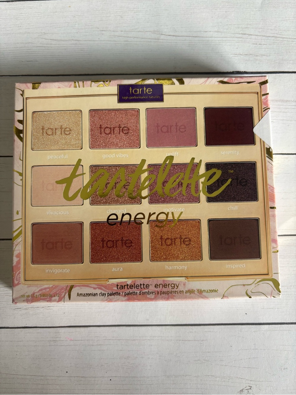 tarte Tartelette Energy Eyeshadow Palette - Pink, Gold, Bronze & Brown Shades